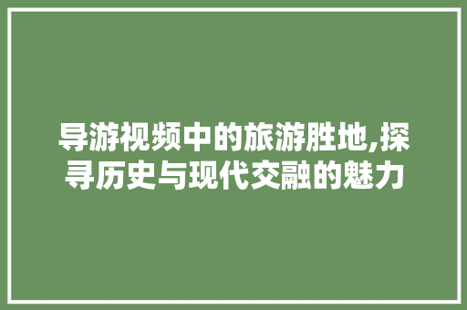 导游视频中的旅游胜地,探寻历史与现代交融的魅力