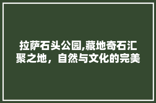 拉萨石头公园,藏地奇石汇聚之地，自然与文化的完美融合