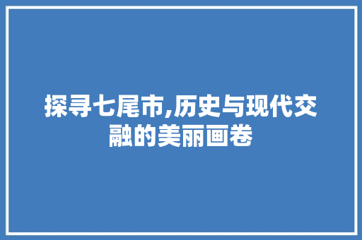 探寻七尾市,历史与现代交融的美丽画卷  第1张