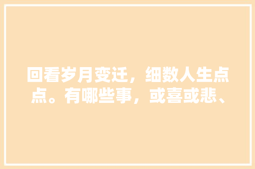 回看岁月变迁，细数人生点点。有哪些事，或喜或悲、或怒或哀，却依旧印在你的心中，点点去旅行主题说明。