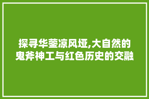 探寻华蓥凉风垭,大自然的鬼斧神工与红色历史的交融