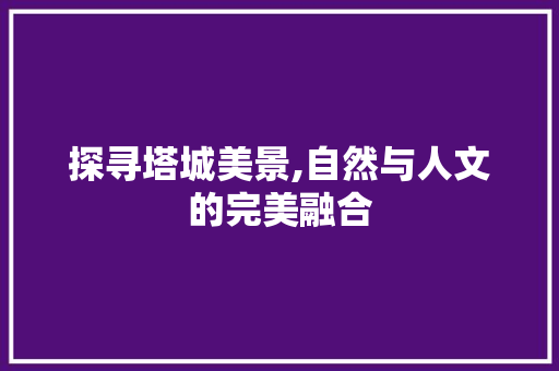 探寻塔城美景,自然与人文的完美融合