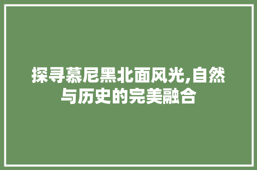 探寻慕尼黑北面风光,自然与历史的完美融合