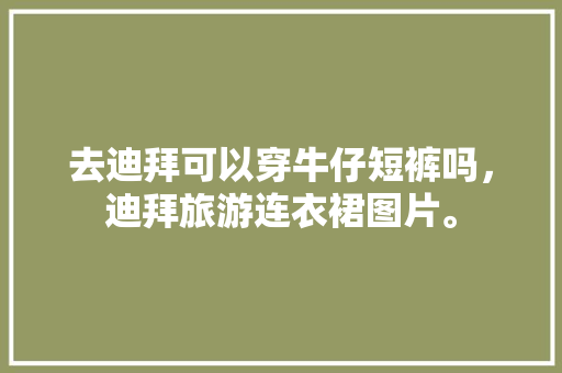 去迪拜可以穿牛仔短裤吗，迪拜旅游连衣裙图片。