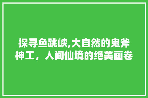 探寻鱼跳峡,大自然的鬼斧神工，人间仙境的绝美画卷