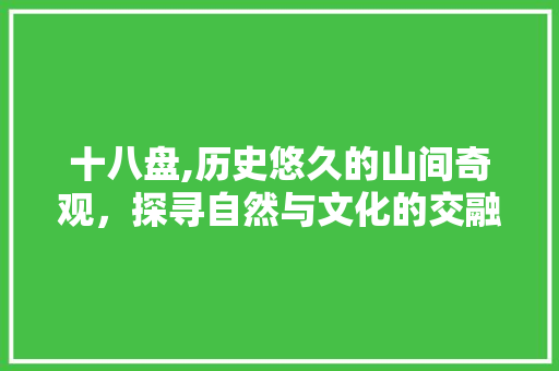 十八盘,历史悠久的山间奇观，探寻自然与文化的交融之地