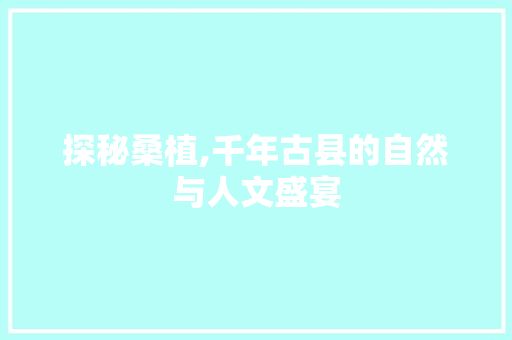 探秘桑植,千年古县的自然与人文盛宴  第1张