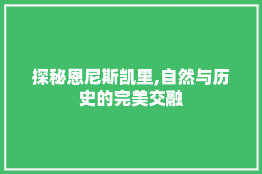 探秘恩尼斯凯里,自然与历史的完美交融