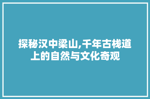 探秘汉中梁山,千年古栈道上的自然与文化奇观