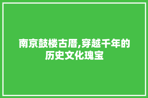 南京鼓楼古厝,穿越千年的历史文化瑰宝