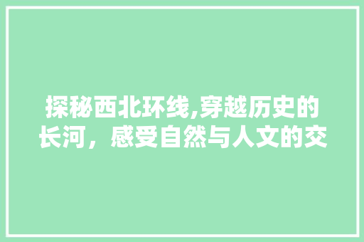 探秘西北环线,穿越历史的长河，感受自然与人文的交融  第1张