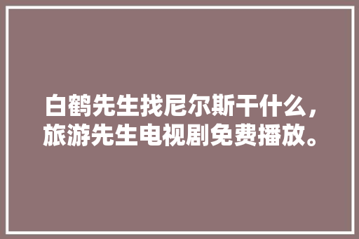 白鹤先生找尼尔斯干什么，旅游先生电视剧免费播放。