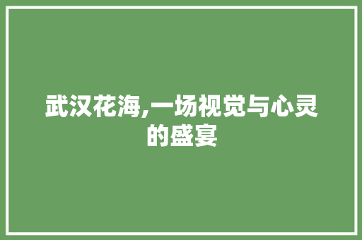 武汉花海,一场视觉与心灵的盛宴