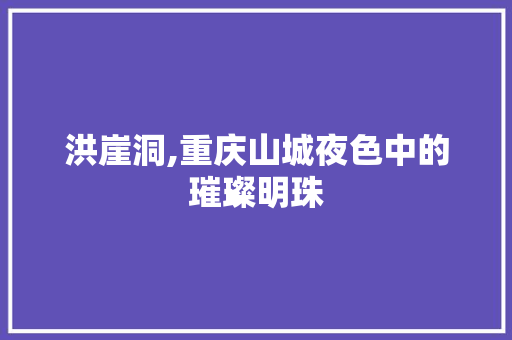 洪崖洞,重庆山城夜色中的璀璨明珠  第1张