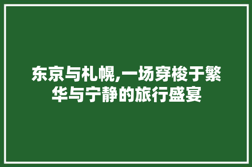 东京与札幌,一场穿梭于繁华与宁静的旅行盛宴