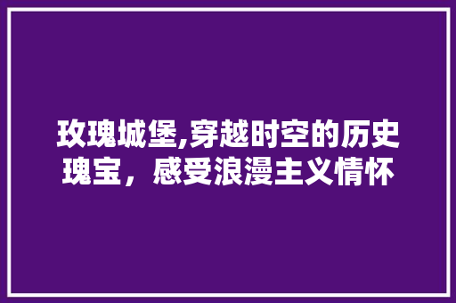 玫瑰城堡,穿越时空的历史瑰宝，感受浪漫主义情怀