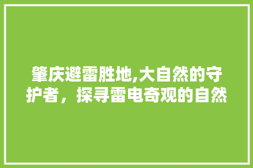 肇庆避雷胜地,大自然的守护者，探寻雷电奇观的自然奥秘