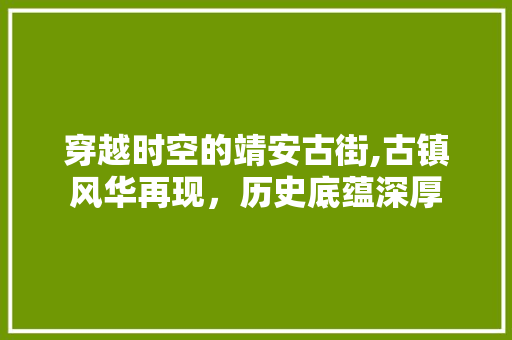 穿越时空的靖安古街,古镇风华再现，历史底蕴深厚