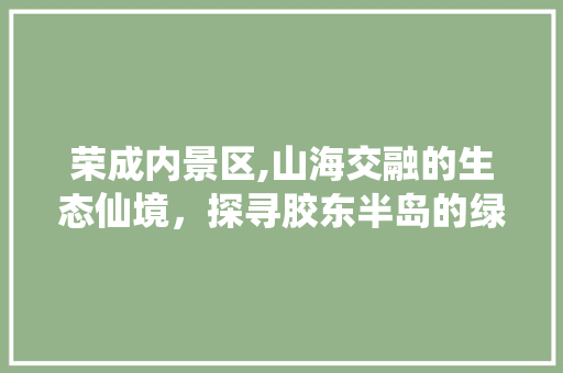 荣成内景区,山海交融的生态仙境，探寻胶东半岛的绿色秘境