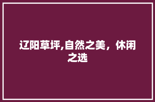 辽阳草坪,自然之美，休闲之选