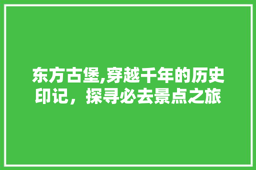 东方古堡,穿越千年的历史印记，探寻必去景点之旅