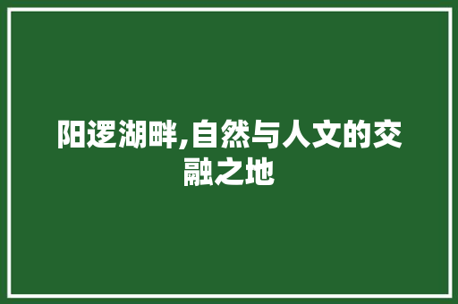 阳逻湖畔,自然与人文的交融之地