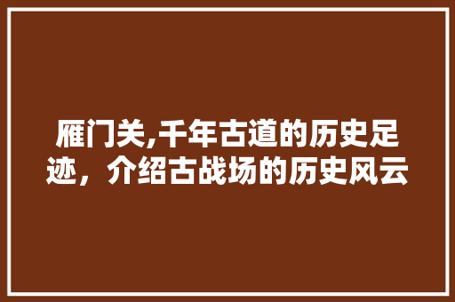 雁门关,千年古道的历史足迹，介绍古战场的历史风云