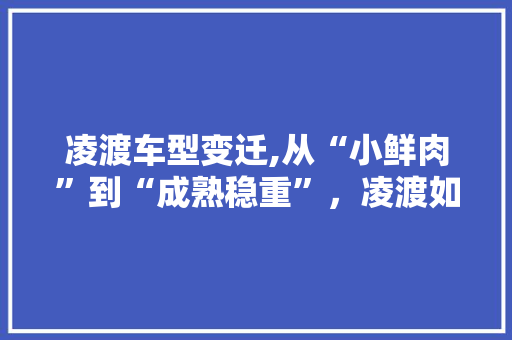 凌渡车型变迁,从“小鲜肉”到“成熟稳重”，凌渡如何引领潮流