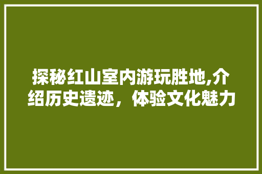 探秘红山室内游玩胜地,介绍历史遗迹，体验文化魅力