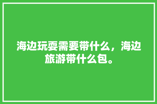 海边玩耍需要带什么，海边旅游带什么包。