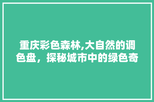 重庆彩色森林,大自然的调色盘，探秘城市中的绿色奇迹