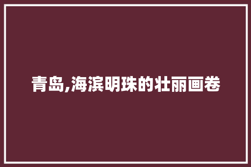 青岛,海滨明珠的壮丽画卷