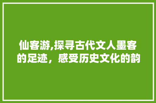 仙客游,探寻古代文人墨客的足迹，感受历史文化的韵味