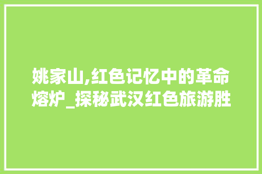 姚家山,红色记忆中的革命熔炉_探秘武汉红色旅游胜地