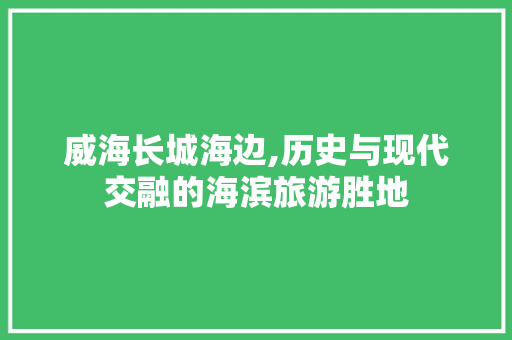 威海长城海边,历史与现代交融的海滨旅游胜地  第1张