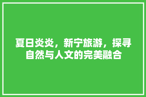 夏日炎炎，新宁旅游，探寻自然与人文的完美融合