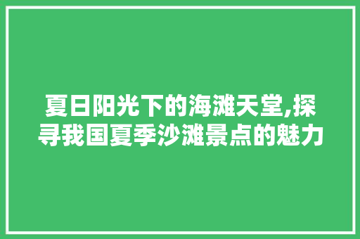 夏日阳光下的海滩天堂,探寻我国夏季沙滩景点的魅力所在