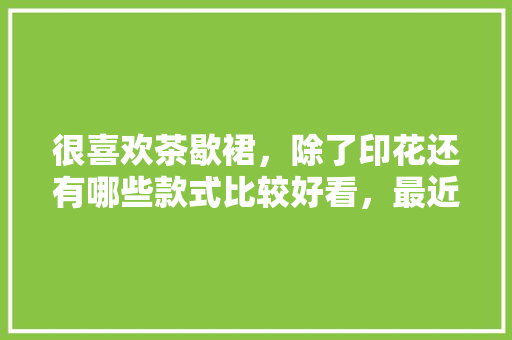 很喜欢茶歇裙，除了印花还有哪些款式比较好看，最近想要购买求推荐，巴黎旅游体验。