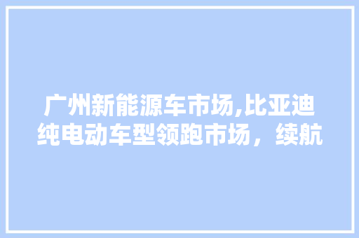 广州新能源车市场,比亚迪纯电动车型领跑市场，续航里程与智能化表现卓越  第1张