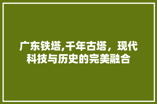 广东铁塔,千年古塔，现代科技与历史的完美融合