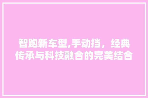 智跑新车型,手动挡，经典传承与科技融合的完美结合