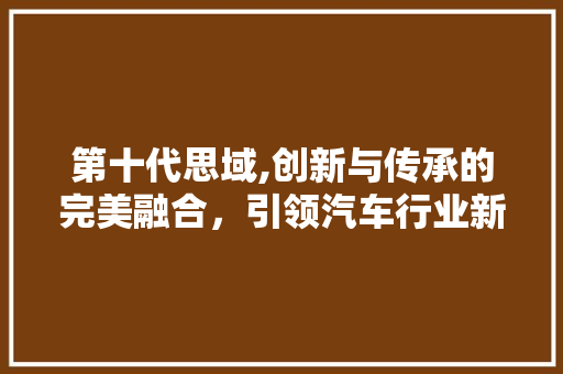 第十代思域,创新与传承的完美融合，引领汽车行业新潮流