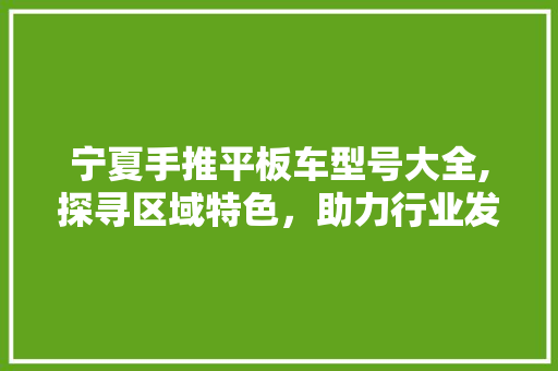 宁夏手推平板车型号大全,探寻区域特色，助力行业发展