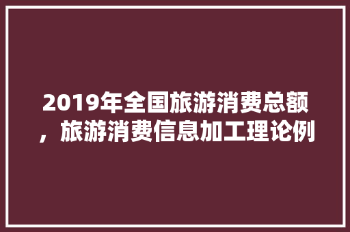 2019年全国旅游消费总额，旅游消费信息加工理论例子。  第1张