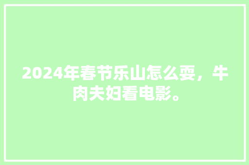 2024年春节乐山怎么耍，牛肉夫妇看电影。