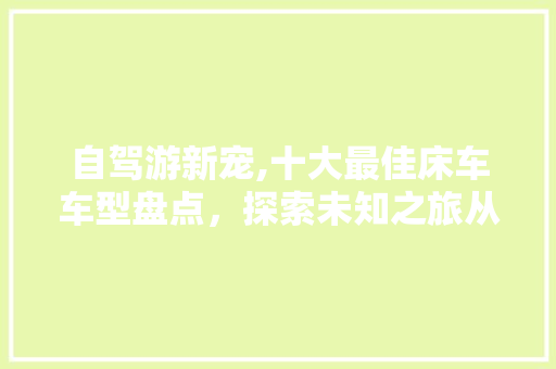 自驾游新宠,十大最佳床车车型盘点，探索未知之旅从此不再孤单  第1张