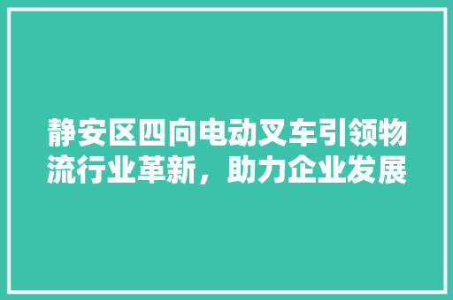 静安区四向电动叉车引领物流行业革新，助力企业发展