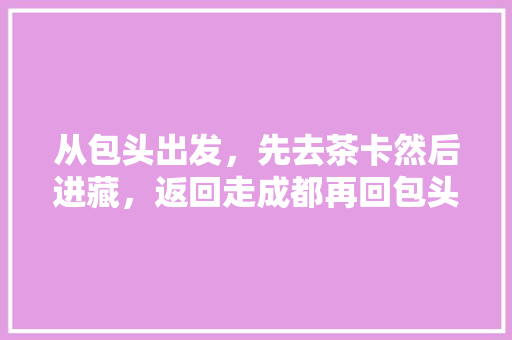 从包头出发，先去茶卡然后进藏，返回走成都再回包头。大约需要多长时间呢，包头一日游旅游团报价。