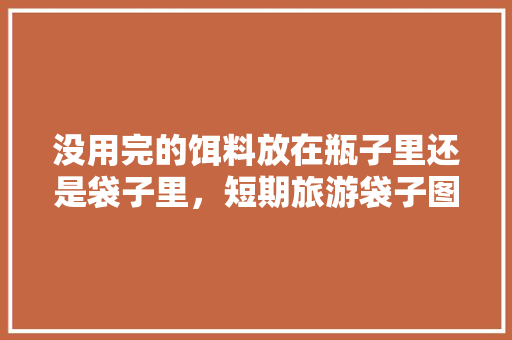 没用完的饵料放在瓶子里还是袋子里，短期旅游袋子图片。