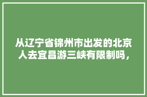 从辽宁省锦州市出发的北京人去宜昌游三峡有限制吗，北京三峡旅游团。